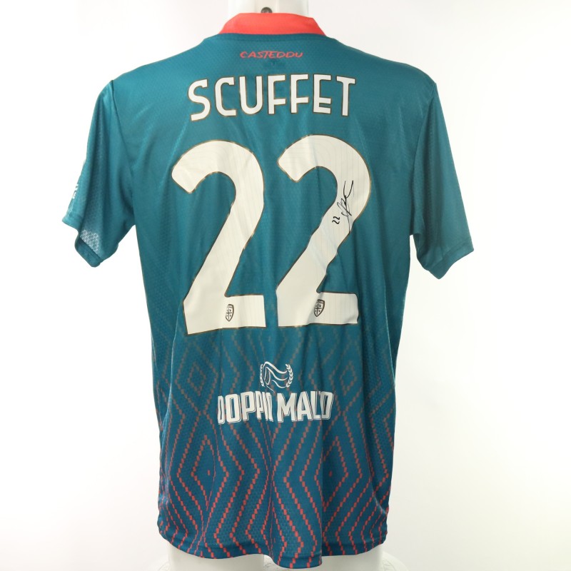 Maglia Scuffet Unwashed, Cagliari vs Torino 2024 - Autografata