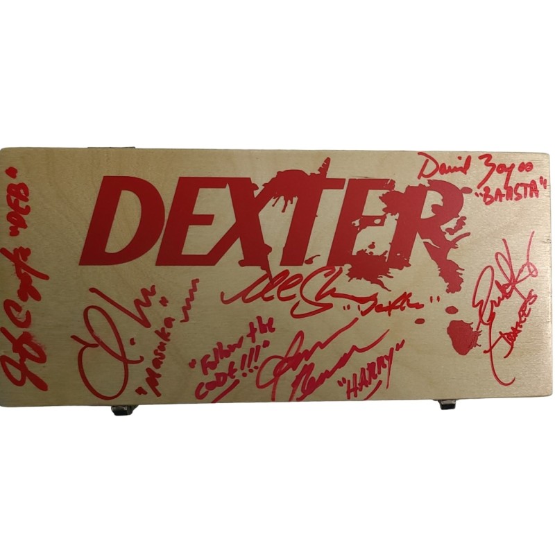 Dexter Cast Firmato Custodia personalizzata per vetrini di sangue