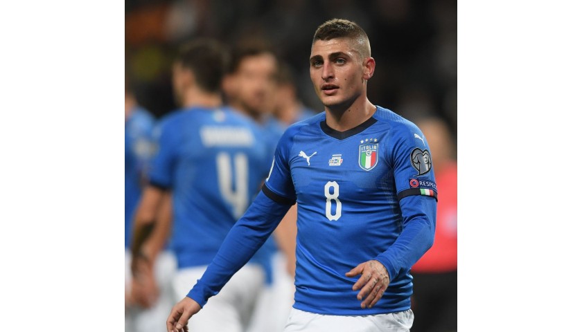 Verratti's Official Italy Signed Shirt, 2017