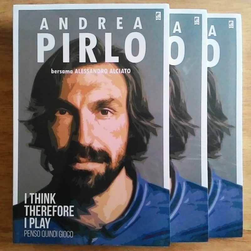 Biografia di Andrea Pirlo autografata con dedica