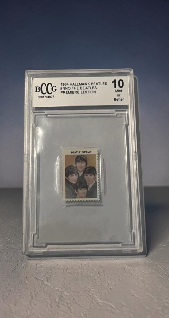 The Beatles Beckett 10 1964 Hallmark Stamp