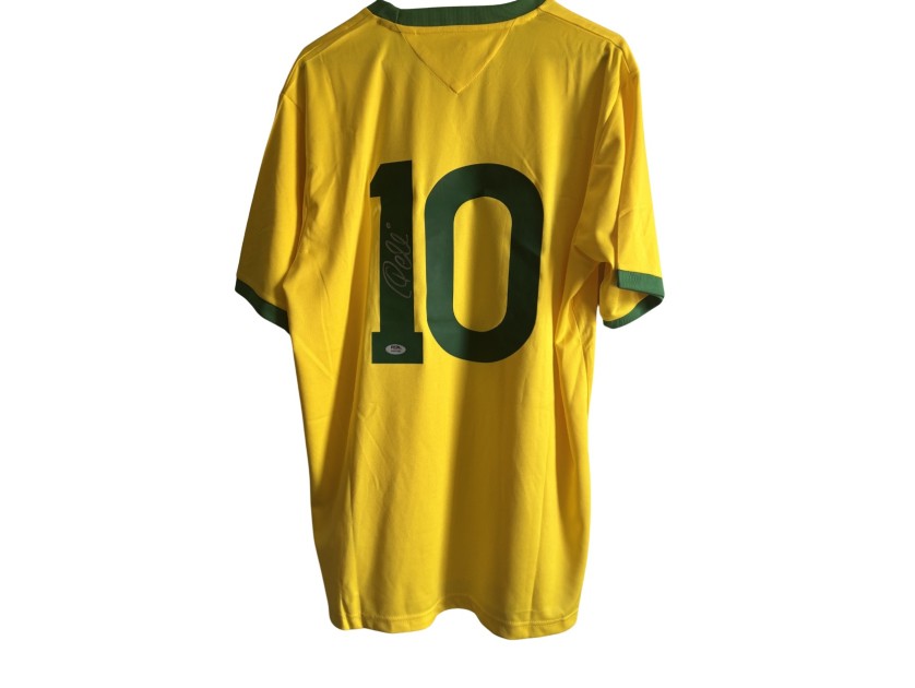 Pele-signed Brazil shirt