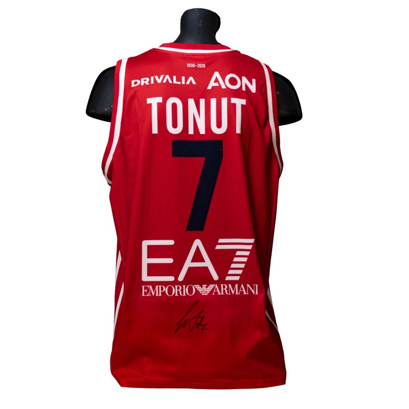 Stefano Tonut's Signed Match-Worn Jersey, Olimpia Milano vs Guerri Napoli 2026