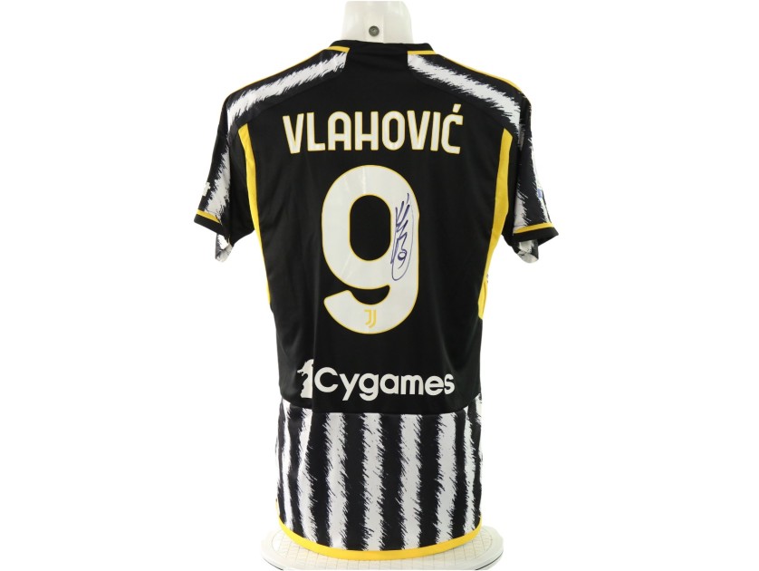 Vlahovic's Juventus Official Signed Shirt, 2023/24