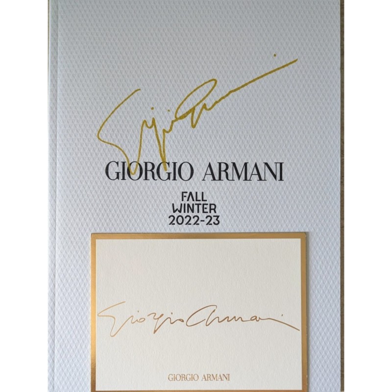 Catalogo Sfilata Giorgio Armani  - Autografato