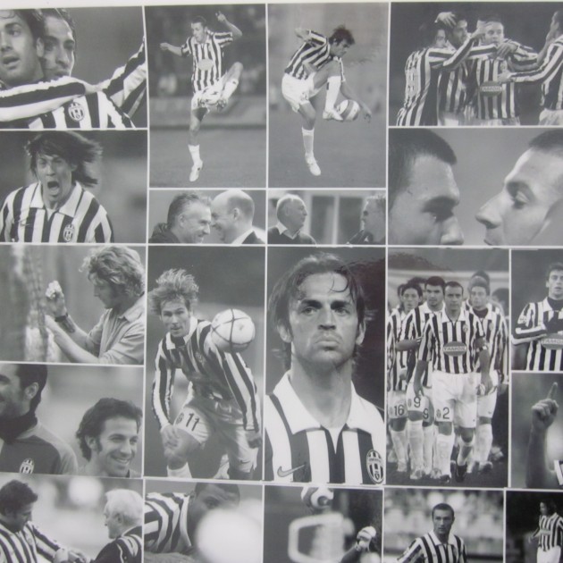 Poster Juventus Serie B 2006/2007 con dedica del Presidente Cobolli Gigli -  CharityStars