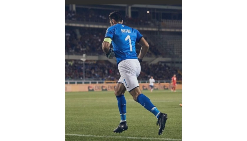 Buffon's Italy World Cup 2018 Qualifier Match Shirt