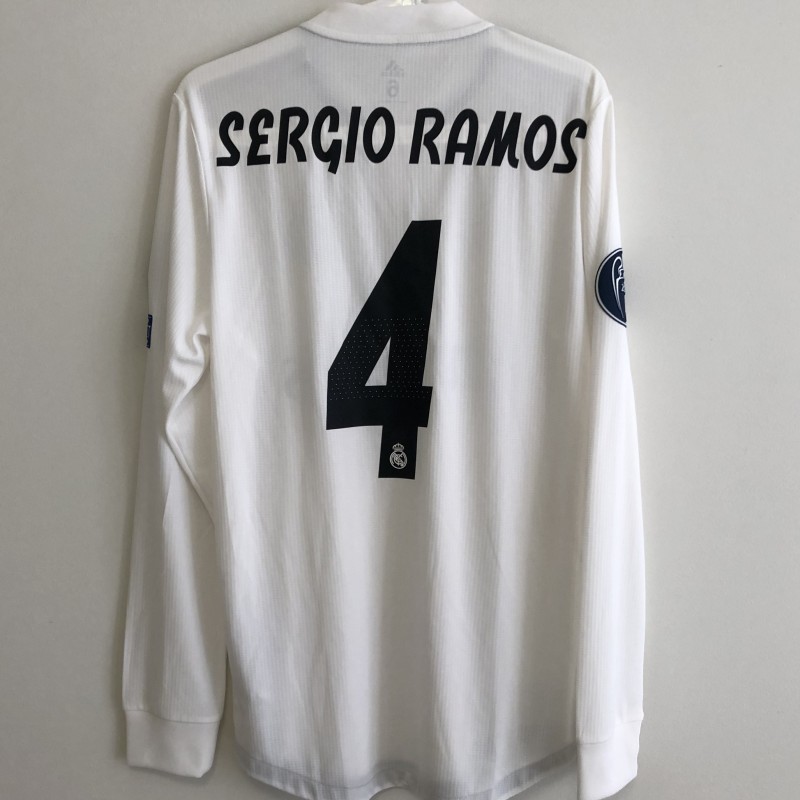 Sergio Ramos' Real Madrid 2018/2019 Champions League Match Shirt