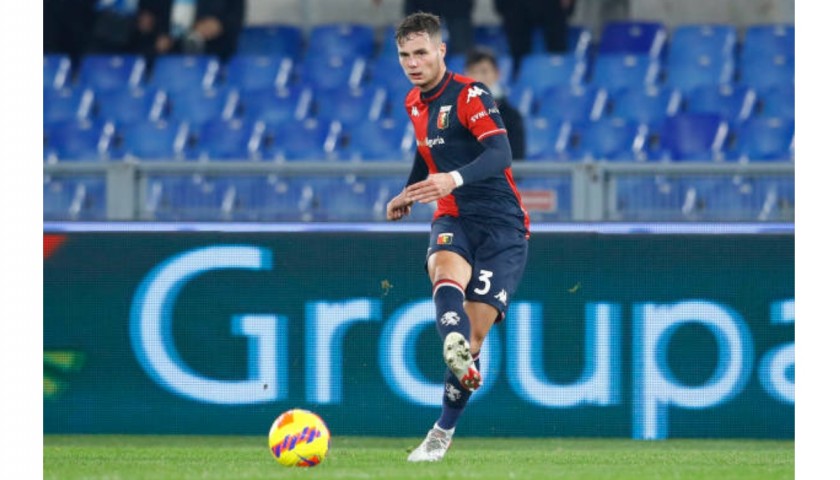 Vanheusden's Genoa Signed Match Shirt, 2021/22 