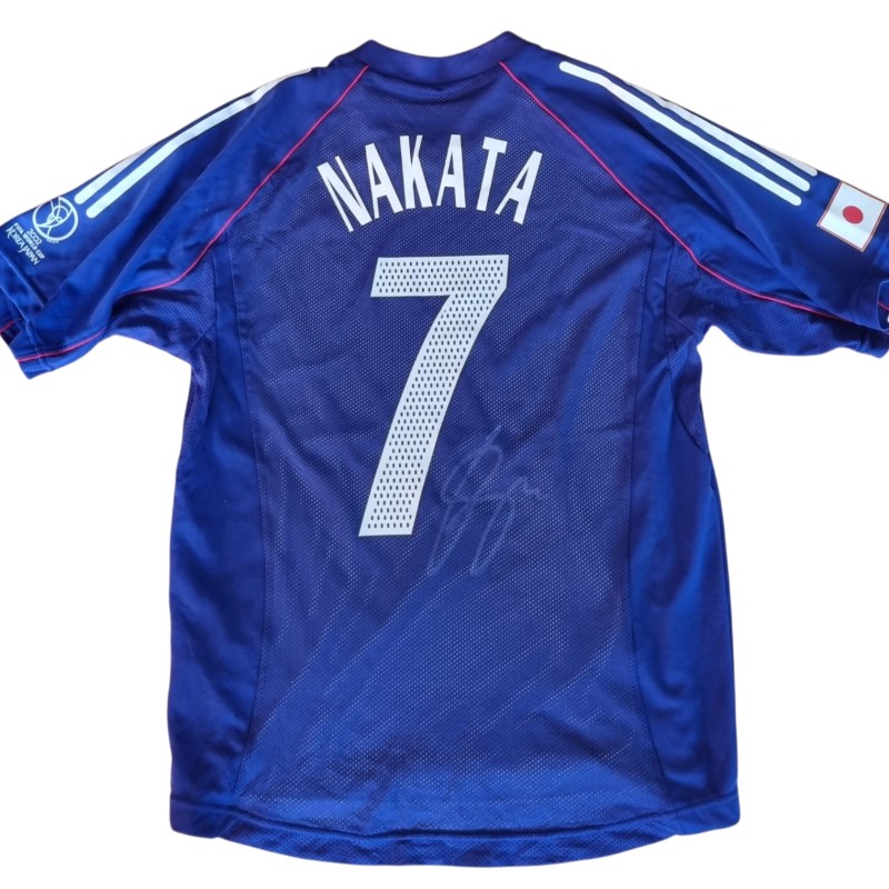 Nakata's Signed Match-Issued Shirt, Japan vs Tunisia FIFA World Cup 2002