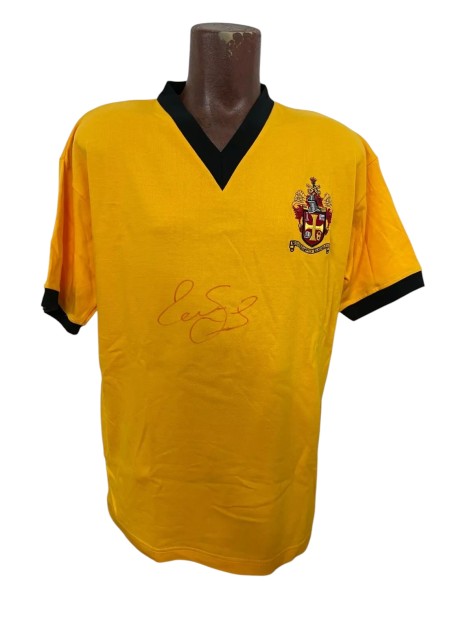 Paul Ince's Wolverhampton Signed Replica Retro Shirt