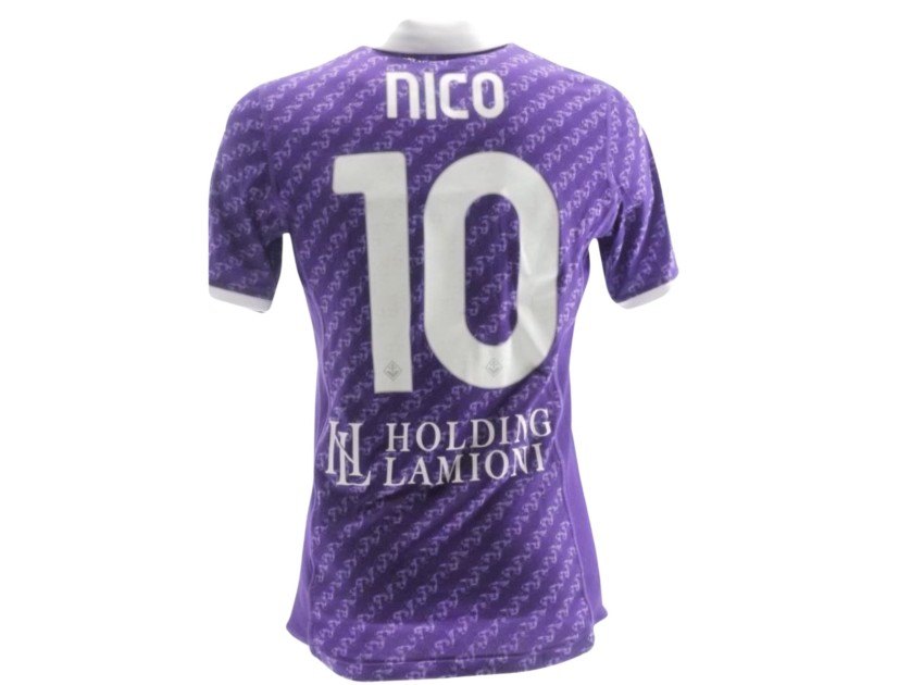 Nico Gonzalez's Match Shirt, Fiorentina vs Cagliari 2023 