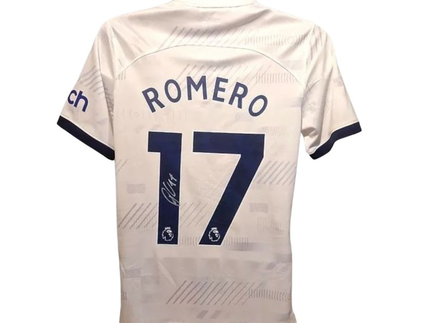 Maglia ufficiale firmata da Cristian Romero per il Tottenham FC 2023/24