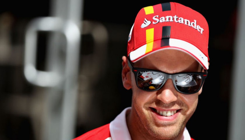 Vettel's Official Ferrari Signed Cap, 2017