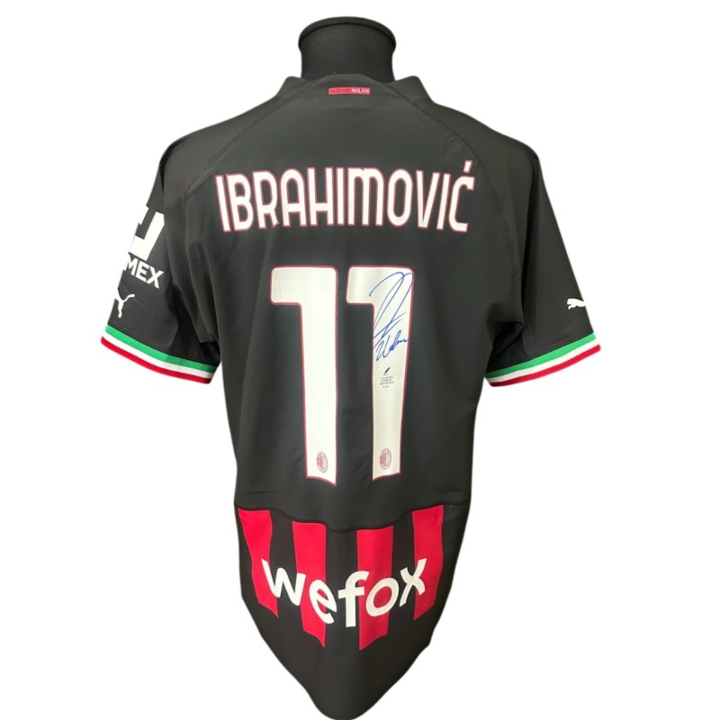 Ibrahimovic's Milan Signed Official Shirt, 2022/23