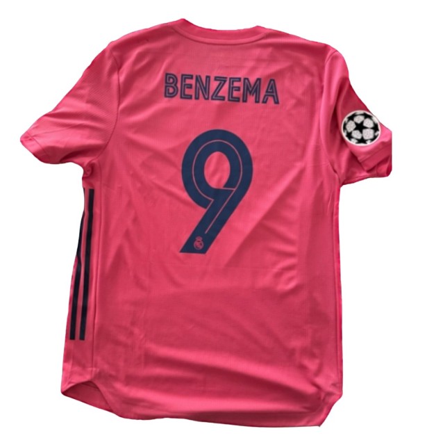 Benzema's Manchester City vs Real Madrid Match Issued shirt, UCL 2019/20