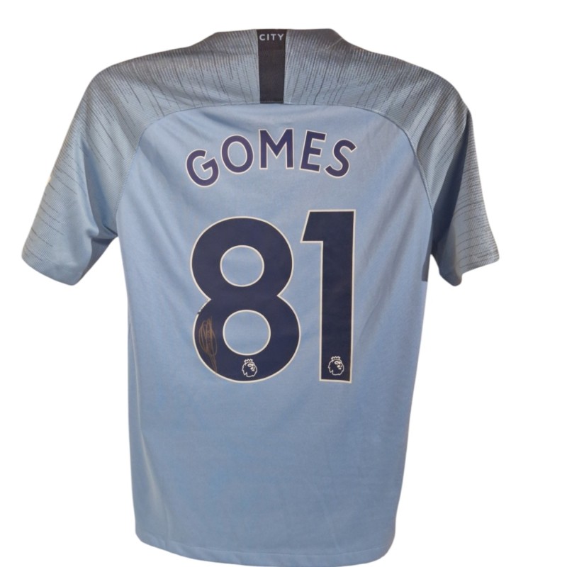 Claudio Gomes' Manchester City 2018/2019 Signed Official Shirt