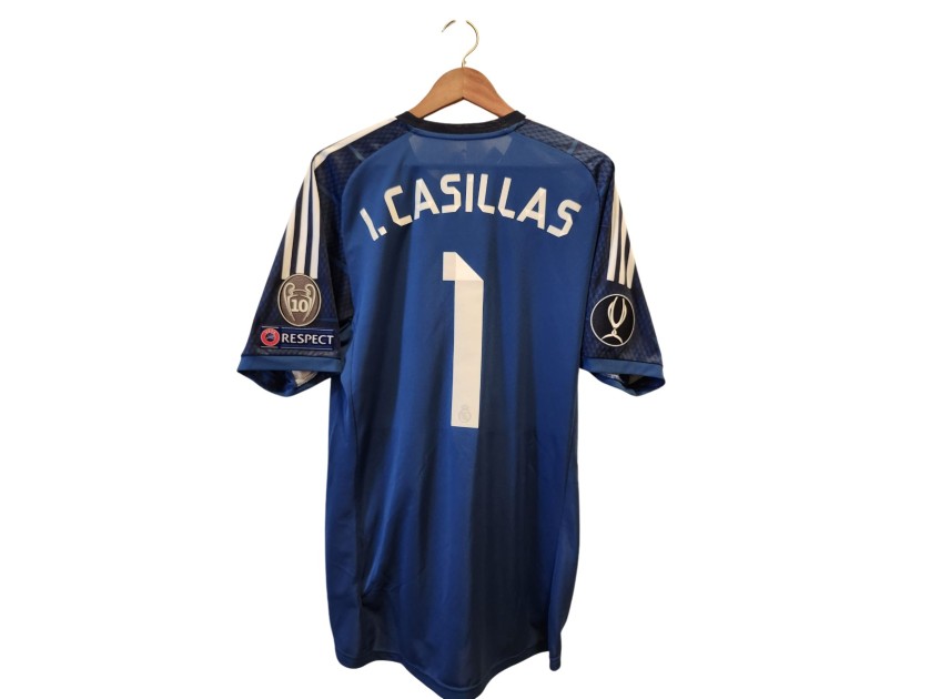 Iker Casillas' Real Madrid 2014/15 Match Issued Shirt Vs Sevilla