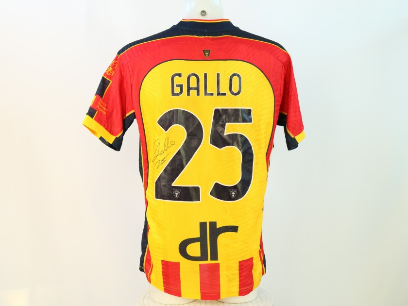 Maglia Gallo Unwashed Lecce vs Juventus 2024 - Autografata