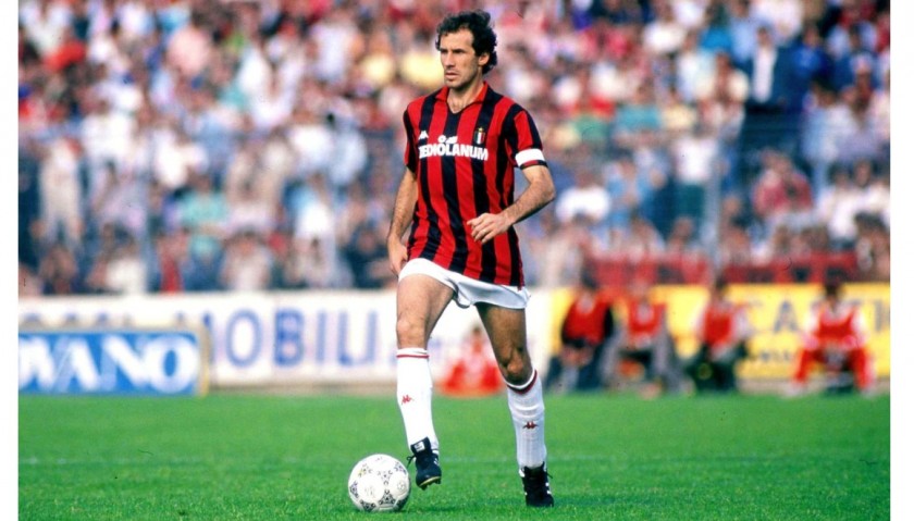 Official AC Milan Shirt, 1988/89 - Signed by Franco Baresi
