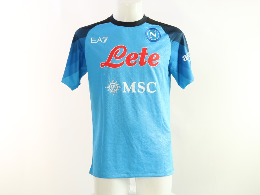 Osimhen's Napoli Signed Official Shirt, 2023/24 - CharityStars