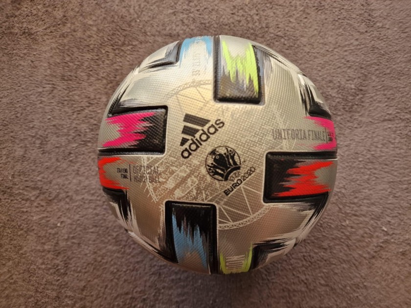 Pallone Match-Ball Italia vs Inghilterra, Finale Europeo 2021 - Autografato