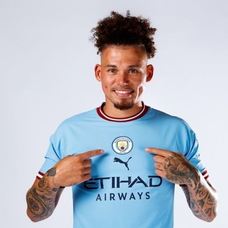 Kalvin Phillips' Manchester City 2022/23 Signed Official Away Shirt