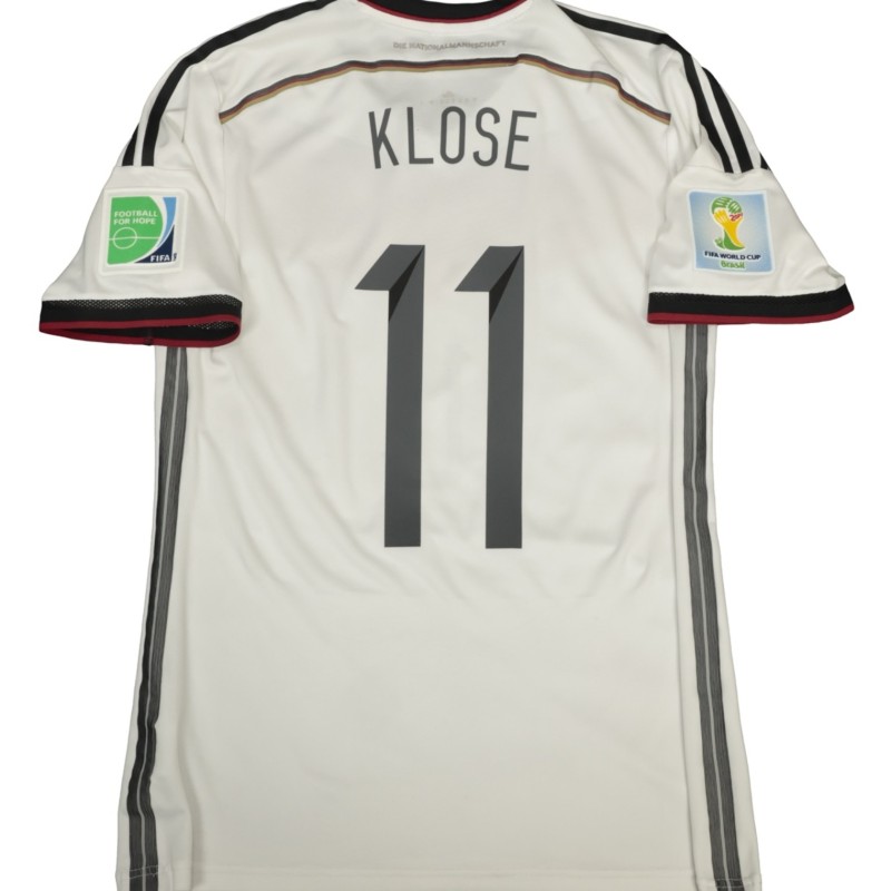 Klose's Match-Issued Shirt, Germany vs Argentina WC 2014