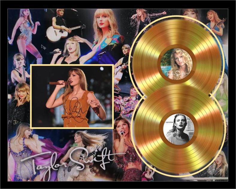 Disco d'oro esclusivo firmato da Taylor Swift