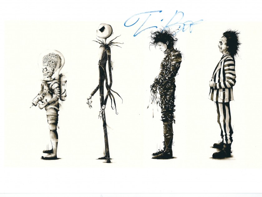 Tim Burton hand signed photo CharityStars