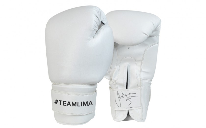 Personalized Pair of Adriana Lima's Used Boxing Gloves