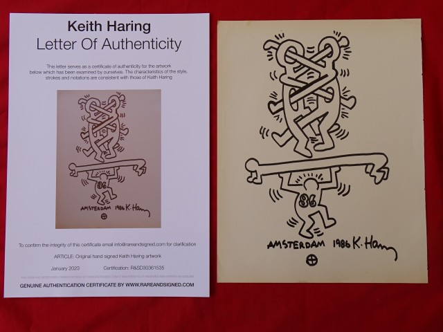 Keith Haring Ink Drawing (attributed)
