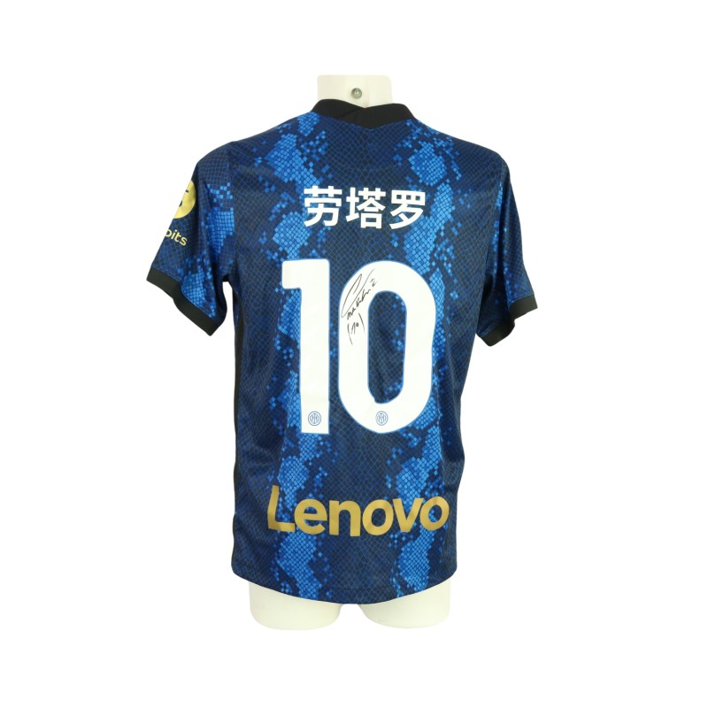 Lautaro Official Inter Milan Shirt, "Chinese New Year" 2021/22 - Signed