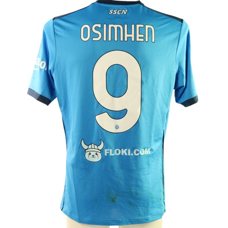 Osimhen's Napoli Match-Worn Shirt, 2021/22