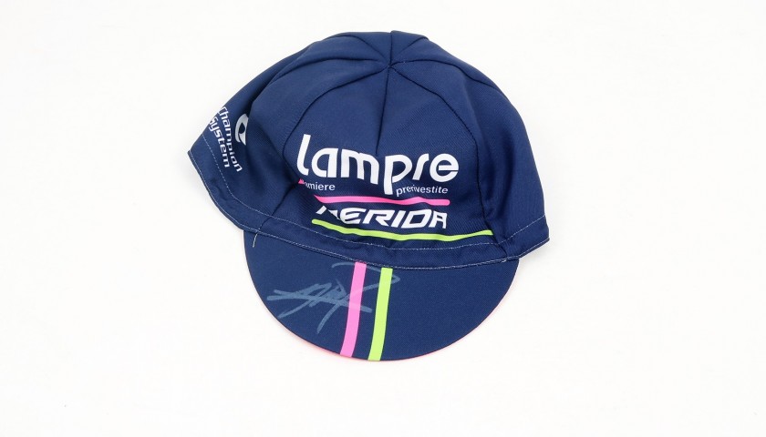 Lampre Merida Cap, Autographed by Filippo Pozzato
