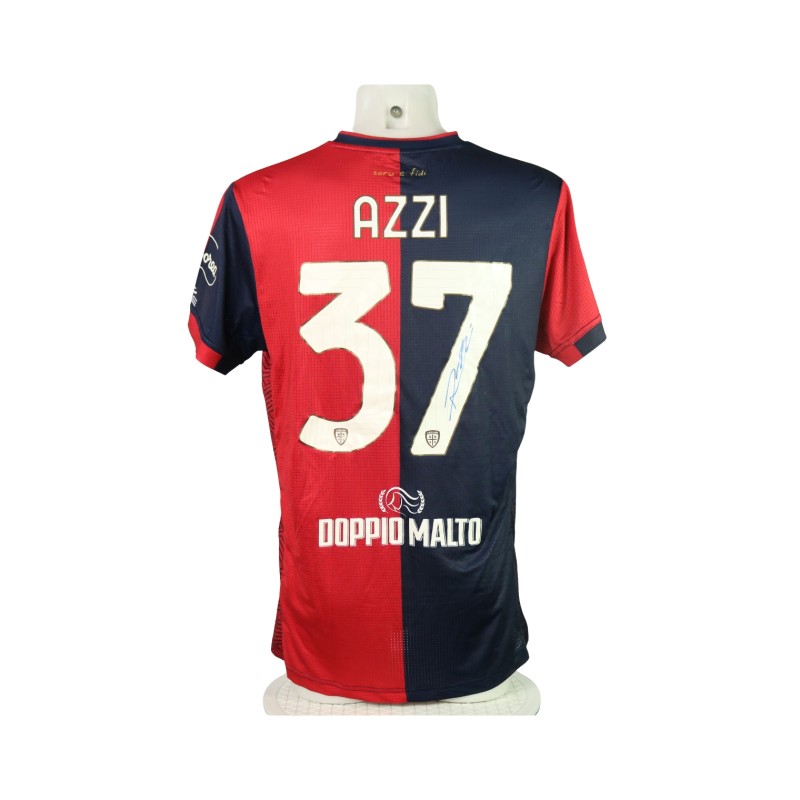 Azzi's Signed Unwashed Shirt, Cagliari vs Empoli 2024