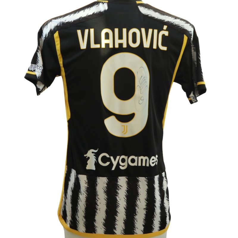Vlahovic's Juventus Signed Official Shirt, 2023/24