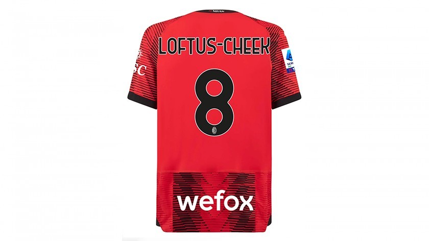 Loftus-Cheek's Milan 2023-2024 Signed with Personalized Dedication Shirt