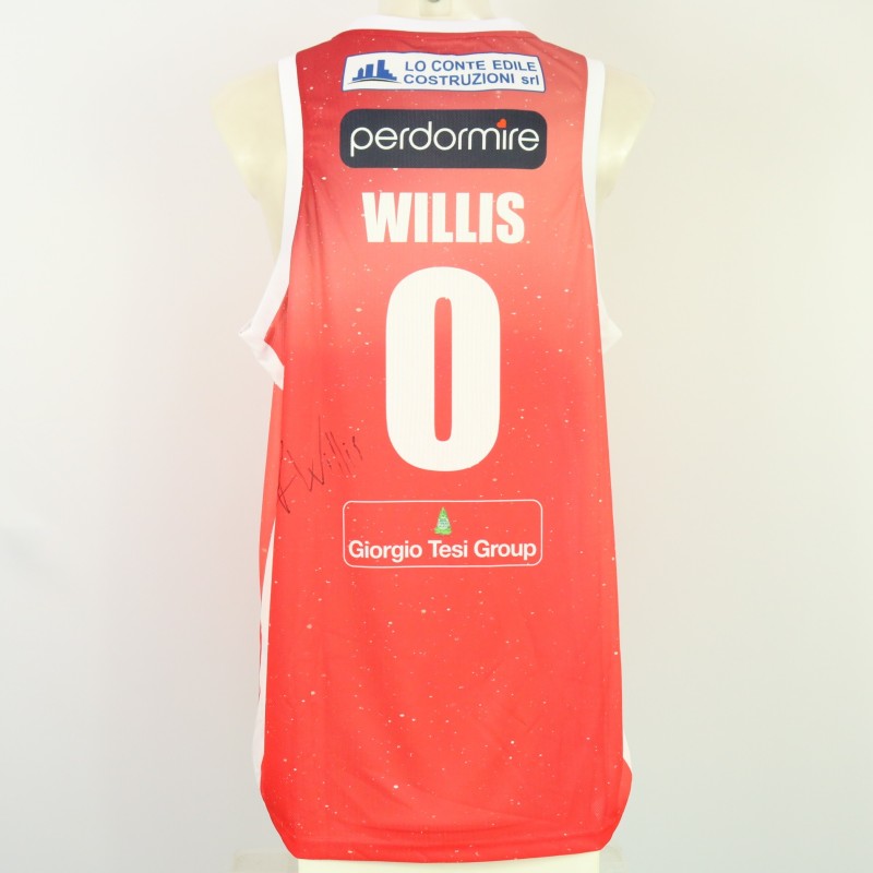 Willis' Signed Unwashed Kit, Generazione Vincente Napoli Basket vs Estra Pistoia 2024
