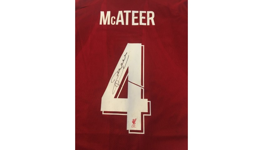 McAteer's Liverpool FC Legends Match Worn and Signed Shirt