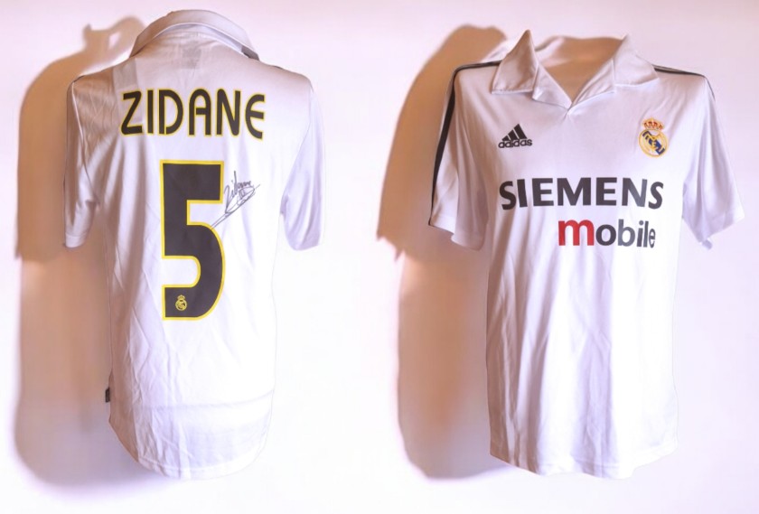 Zidane's Real Madrid Signed Shirt