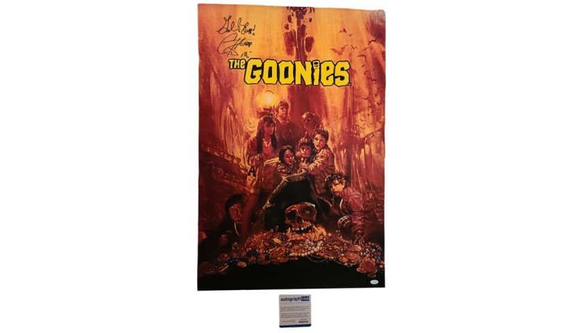 "The Goonies" Poster Signed by Corey Feldman