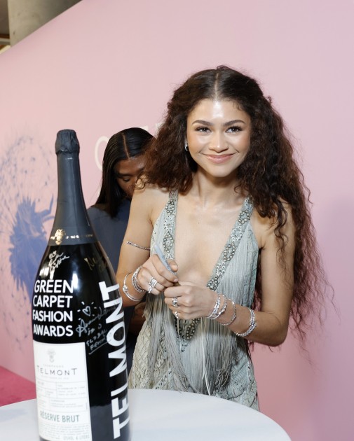 Telmont Mathusalem Signed By Various Celebrities including Zendaya, Annie Lennox, Chrissy Teigen and Donnatella Versace at the Green Carpet Fashion Awards