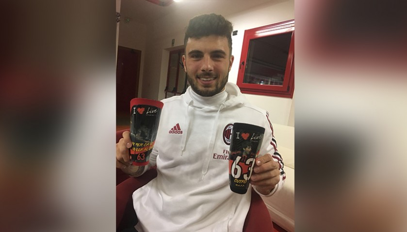 Cutrone's Milan-Inter Match-Issued Shin Guards, TIM Cup 2017