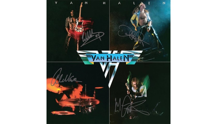 Van Halen Album Cover with Digital Signatures