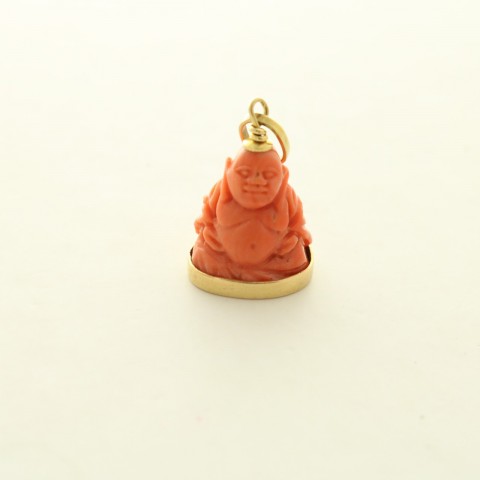 Ciondolo "Buddha" in corallo