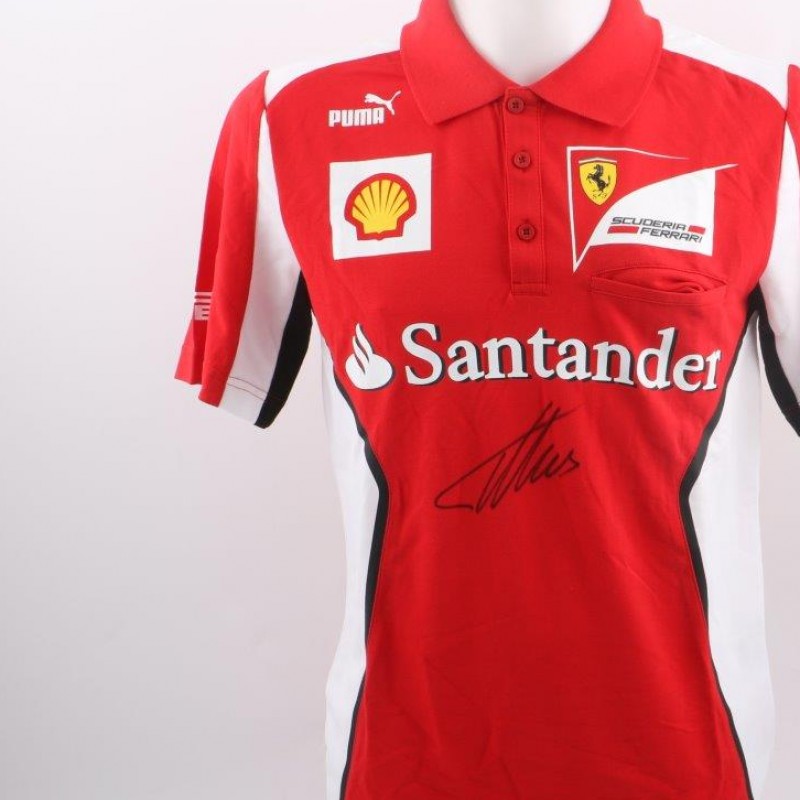 Official Ferrari shirt, signed by Alonso 