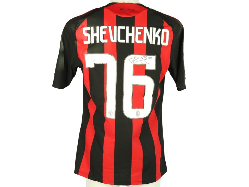 Maglia ufficiale Shevchenko Milan, Coppa UEFA 2008/09 - Autografata