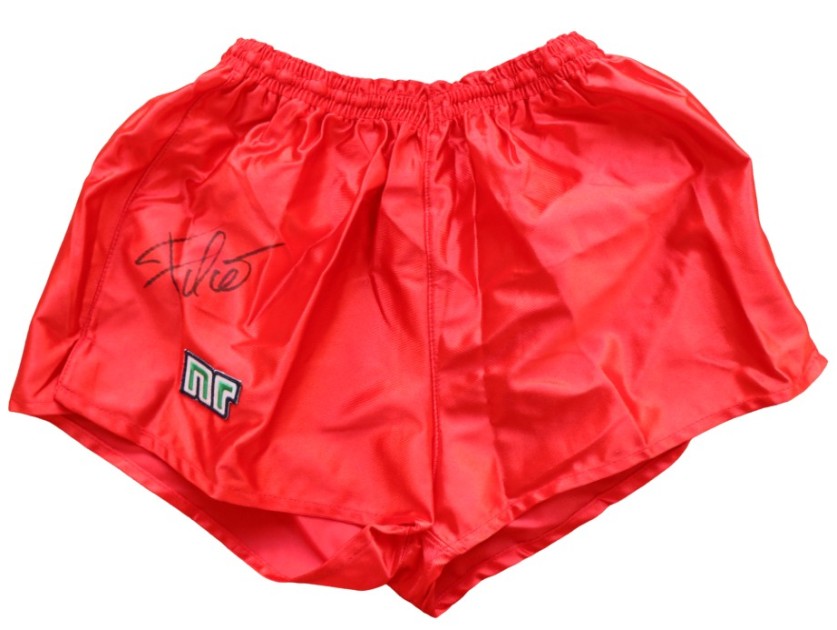 Official Roma Shorts, 1986/87 - Signed by Falcao