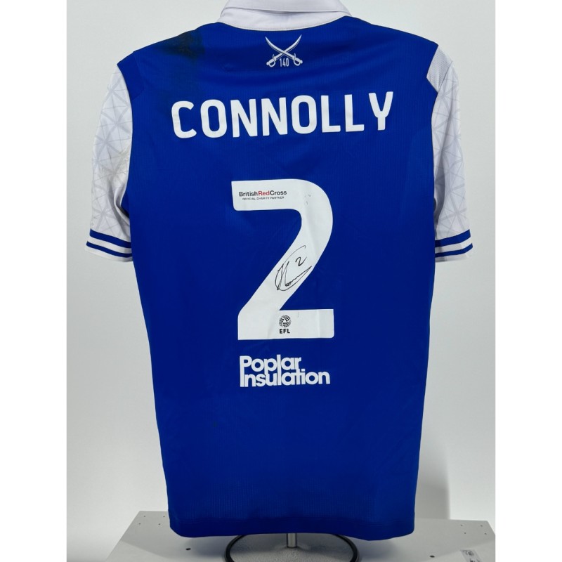 James Connolly's Bristol Rovers EFL Sky Bet League One Signed Match Worn Shirt, vs Lincoln City